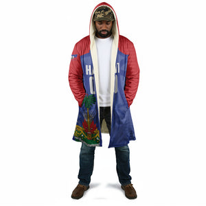 Haiti Basketball Custom Cloak Ayiti Coat Of Arms Blue Sporty Style
