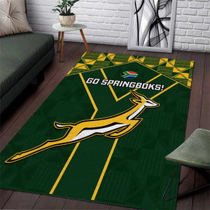 South Africa Rugby Area Rug Go Champions Springboks