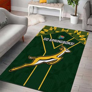 South Africa Rugby Area Rug Go Champions Springboks