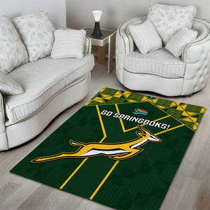 South Africa Rugby Area Rug Go Champions Springboks