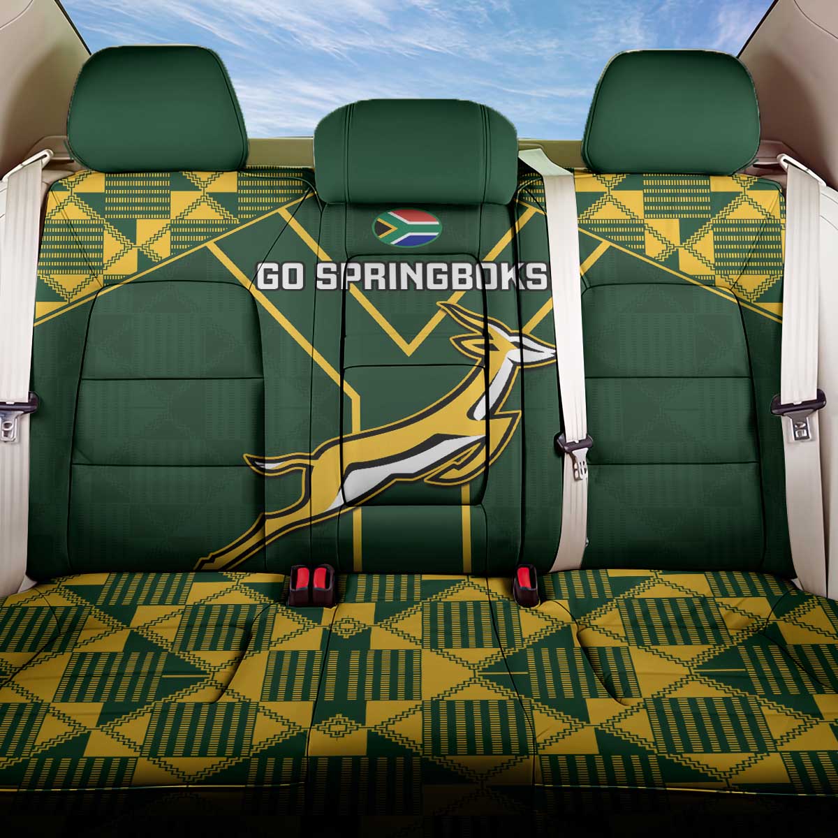 South Africa Rugby Back Car Seat Cover Go Champions Springboks