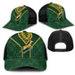 South Africa Rugby Baseball Net Cap Go Champions Springboks Kente Pattern