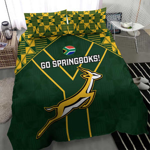 South Africa Rugby Bedding Set Go Champions Springboks