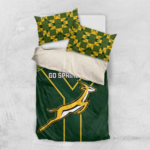 South Africa Rugby Bedding Set Go Champions Springboks