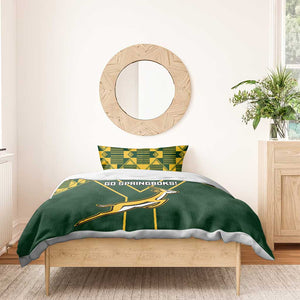 South Africa Rugby Bedding Set Go Champions Springboks