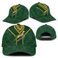 South Africa Rugby Classic Cap Go Champions Springboks Kente Pattern