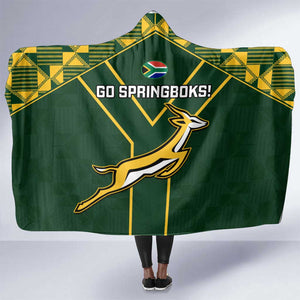 South Africa Rugby Hooded Blanket Go Champions Springboks