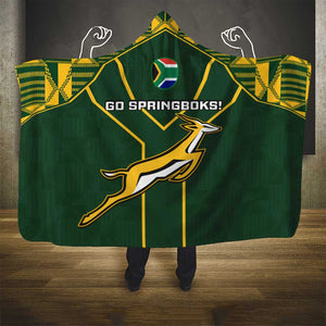 South Africa Rugby Hooded Blanket Go Champions Springboks