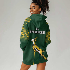 South Africa Rugby Hoodie Dress Go Champions Springboks