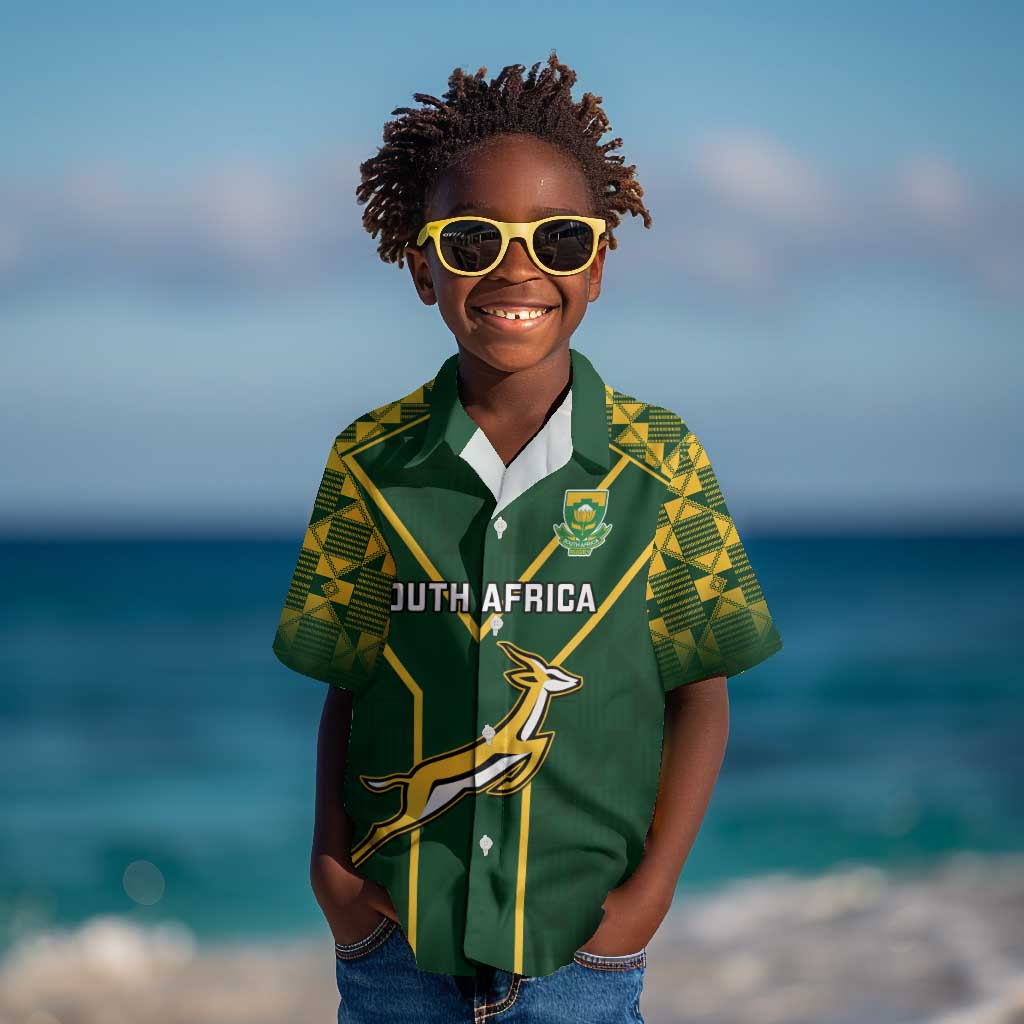 South Africa Rugby Kid Hawaiian Shirt Go Champions Springboks