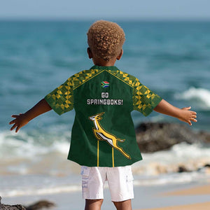 South Africa Rugby Kid Hawaiian Shirt Go Champions Springboks