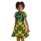 South Africa Rugby Kid Short Sleeve Dress Go Champions Springboks