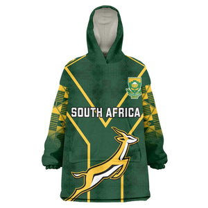 South Africa Rugby KId Wearable Blanket Hoodie Go Champions Springboks