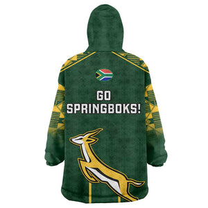 South Africa Rugby KId Wearable Blanket Hoodie Go Champions Springboks