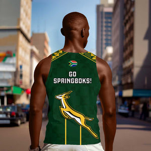 South Africa Rugby Men Tank Top Go Champions Springboks