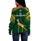 South Africa Rugby Off Shoulder Sweater Go Champions Springboks
