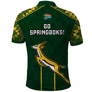 South Africa Rugby Polo Shirt Go Champions Springboks