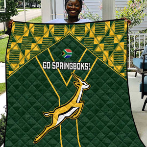 South Africa Rugby Quilt Go Champions Springboks