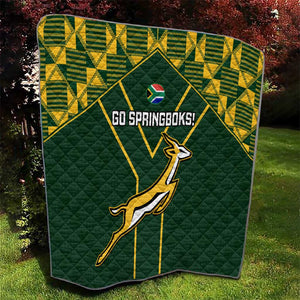 South Africa Rugby Quilt Go Champions Springboks