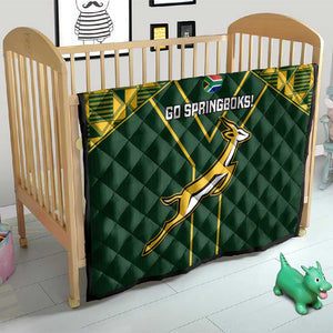 South Africa Rugby Quilt Go Champions Springboks