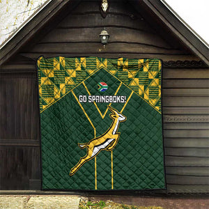 South Africa Rugby Quilt Go Champions Springboks