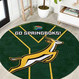 South Africa Rugby Round Carpet Go Champions Springboks