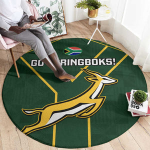 South Africa Rugby Round Carpet Go Champions Springboks