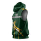 South Africa Rugby Sleeveless Hoodie Go Champions Springboks - African Pride