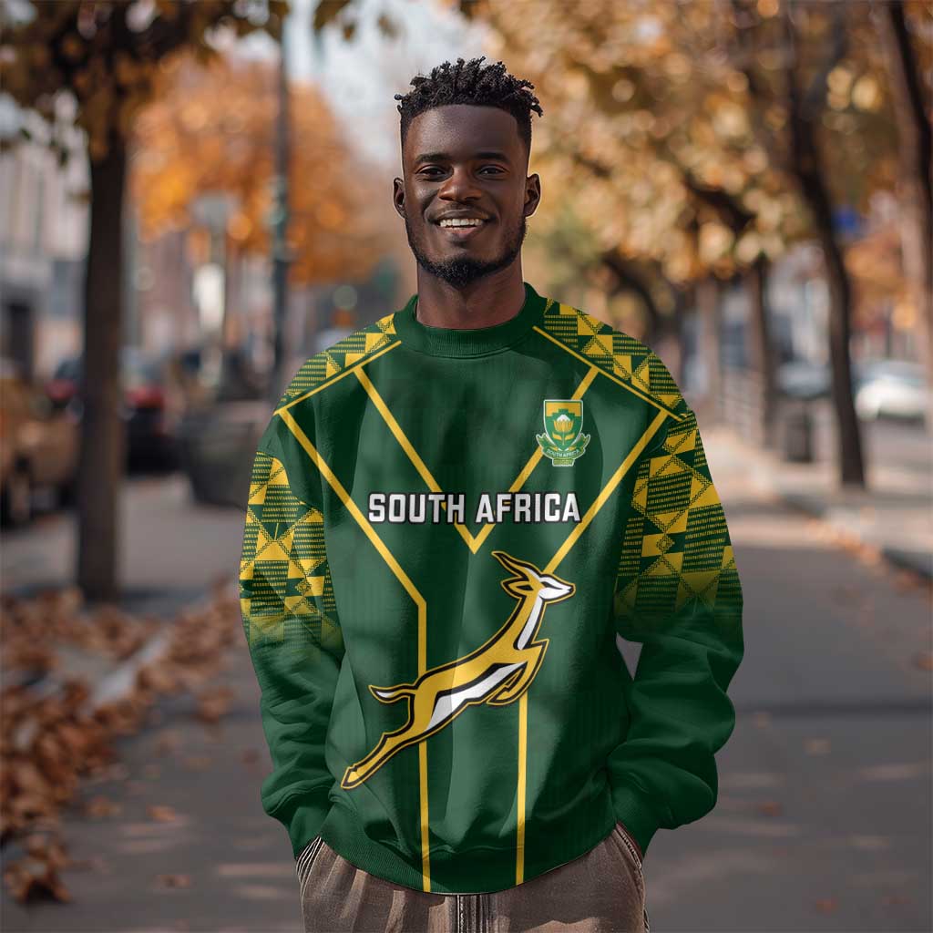 South Africa Rugby Sweatshirt Go Champions Springboks