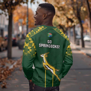 South Africa Rugby Sweatshirt Go Champions Springboks