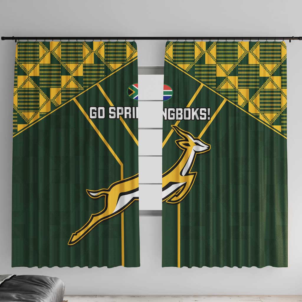 South Africa Rugby Window Curtain Go Champions Springboks