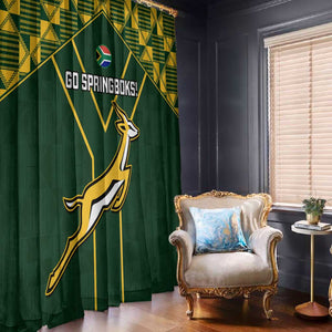 South Africa Rugby Window Curtain Go Champions Springboks