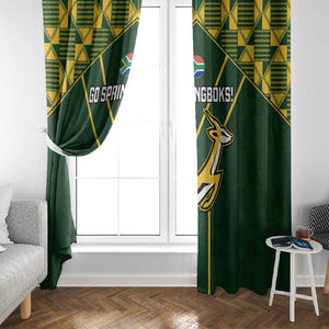 South Africa Rugby Window Curtain Go Champions Springboks