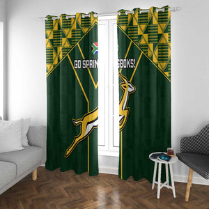 South Africa Rugby Window Curtain Go Champions Springboks