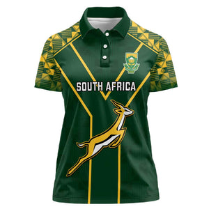 South Africa Rugby Women Polo Shirt Go Champions Springboks