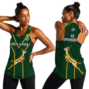 South Africa Rugby Women Racerback Tank Go Champions Springboks