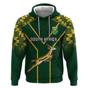 South Africa Rugby Zip Hoodie Go Champions Springboks