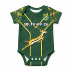 Custom South Africa Rugby Baby Onesie Go Champions World Cup Springboks