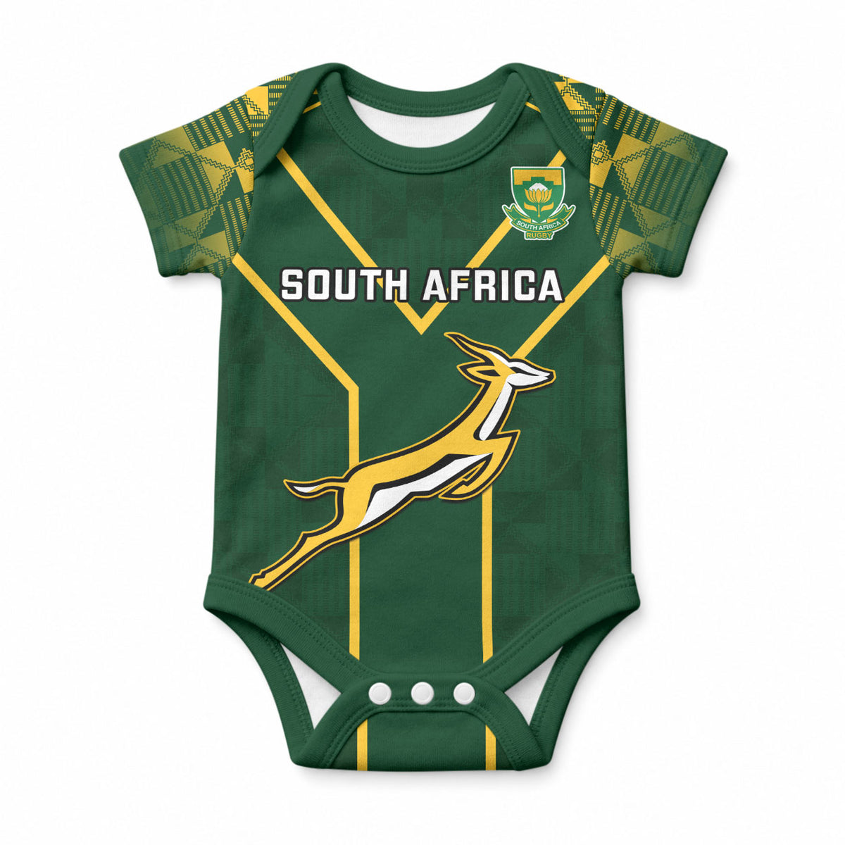 Custom South Africa Rugby Baby Onesie Go Champions World Cup Springboks