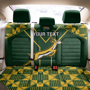 Custom South Africa Rugby Back Car Seat Cover Go Champions Springboks