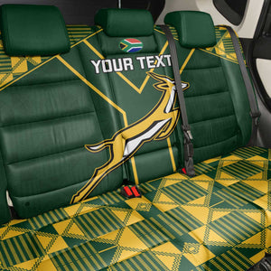 Custom South Africa Rugby Back Car Seat Cover Go Champions Springboks