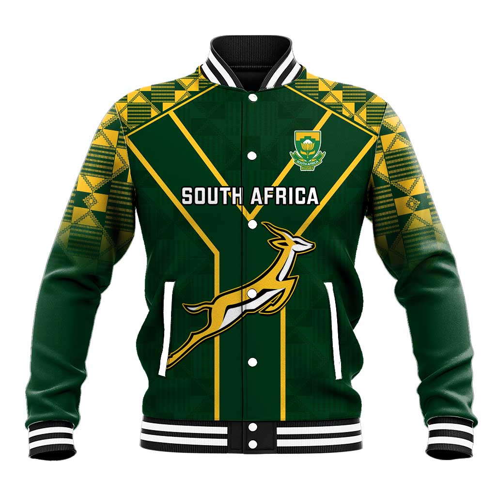 Custom South Africa Rugby Baseball Jacket Go Champions Springboks LT14