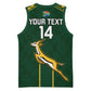 Custom South Africa Rugby Basketball Jersey Go Champions Springboks LT14