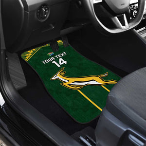 Custom South Africa Rugby Car Mats Go Champions Springboks