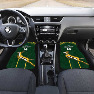 Custom South Africa Rugby Car Mats Go Champions Springboks