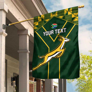 Custom South Africa Rugby Garden Flag Go Champions Springboks