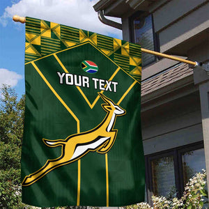 Custom South Africa Rugby Garden Flag Go Champions Springboks