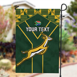 Custom South Africa Rugby Garden Flag Go Champions Springboks