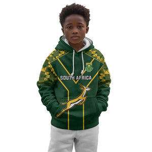 Custom South Africa Rugby Kid Hoodie Go Champions Springboks