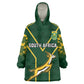 Custom South Africa Rugby KId Wearable Blanket Hoodie Go Champions Springboks